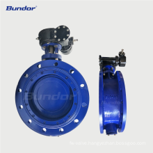 Bundor CE EAC ISO TSA1 API Approved Ductile Iron 1.0-1.6Mpa Double Eccentric Butterfly Valve For Water